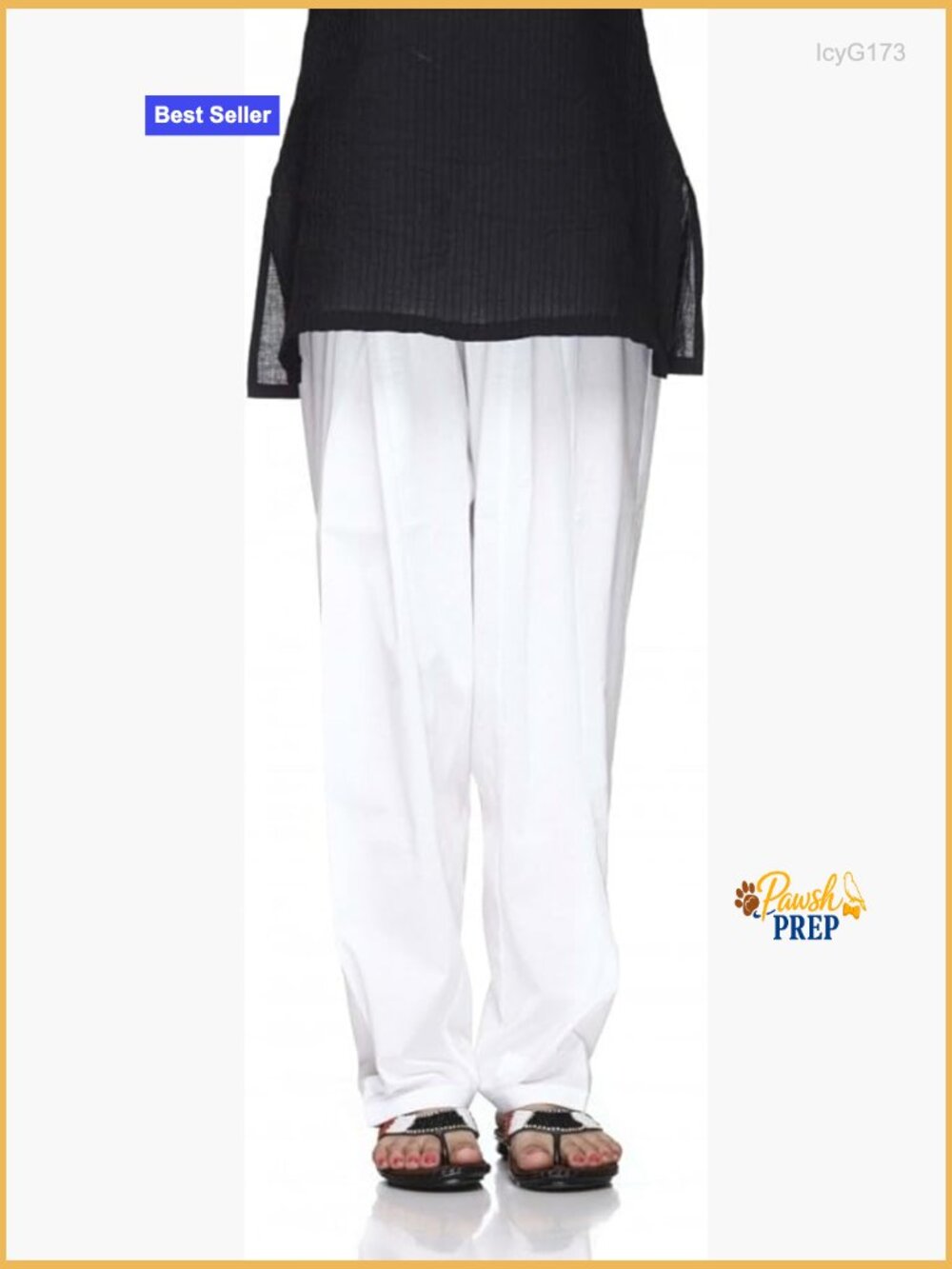 Plain Cotton Baggy Yoga Pants with Drawstring Closure